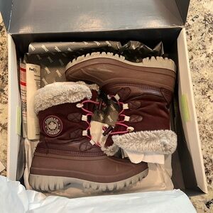 Cougar Girls Colette 2 PLUM Pull On Waterproof Winter Boot- Size kids 1 US